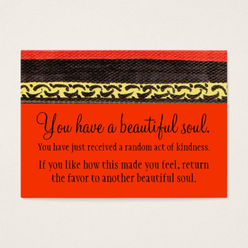 Customizable You Have A Beautiful Soul Business Card Templates