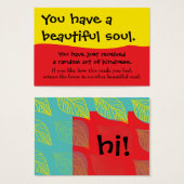 You Have A Beautiful Soul Pay It Forward PIF (Front & Back)