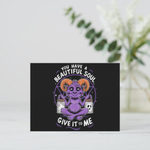 You Have a Beautiful Soul Satanic Baphomet  Postcard