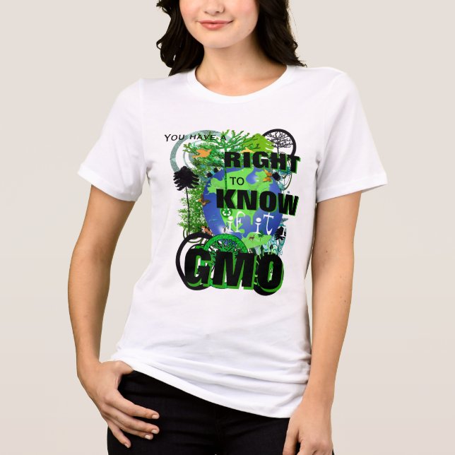You Have a Right to Know If It is GMO Tri-Blend Shirt (Front)