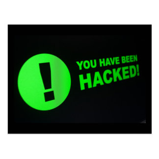 lcd hacked been screen cards postcard sign zazzle