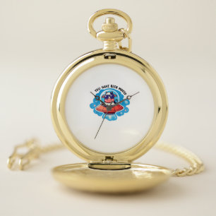 You Have Been Moo'ed Mooed Cow Moo-Ed Space Funny  Pocket Watch