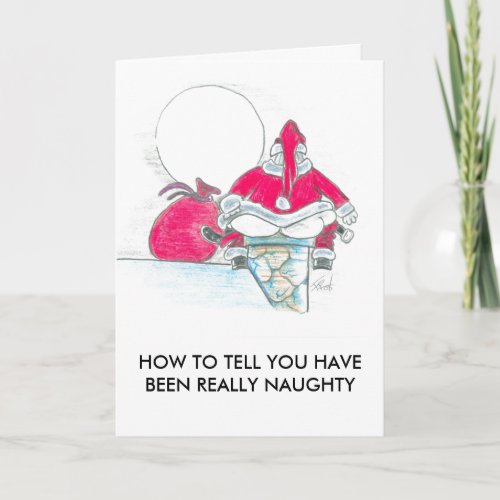 YOU HAVE BEEN NAUGHTY HOLIDAY CARD