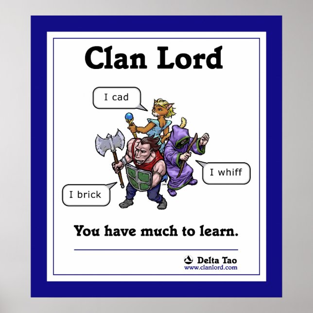 You have much to learn - bordered poster (Front)