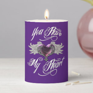 You Have My Heart Pillar Candle