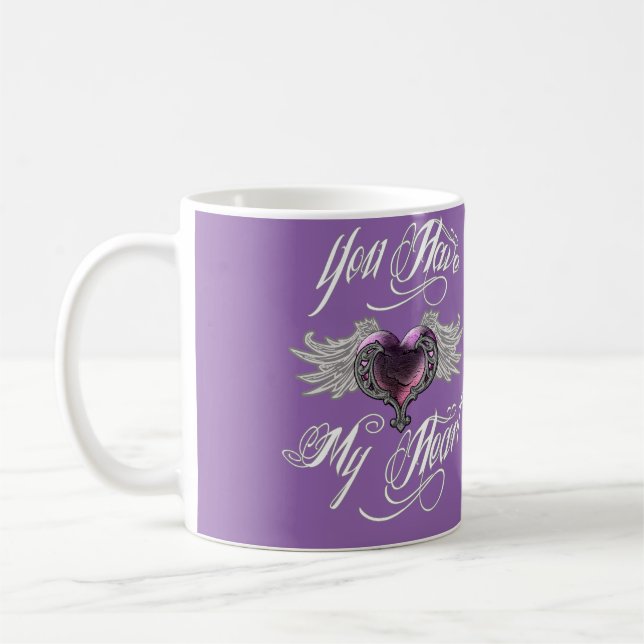 You Have My Heart Pink Coffee Mug (Left)