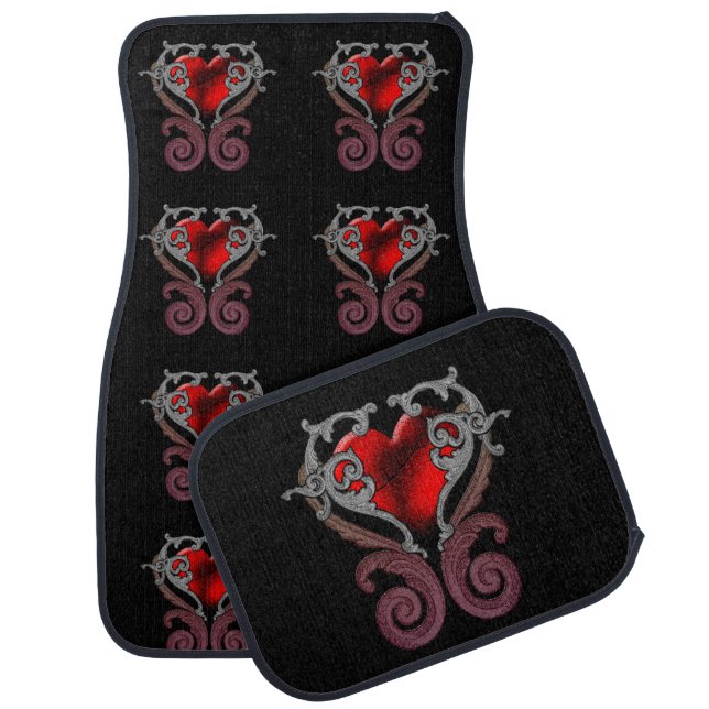 You Have My Heart (Red) Car Floor Mat (Set)