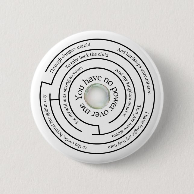 'You Have No Power Over Me' Button (Front)