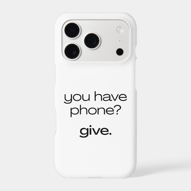 You have phone? Give. Heated Rivalry iPhone Case (Back)