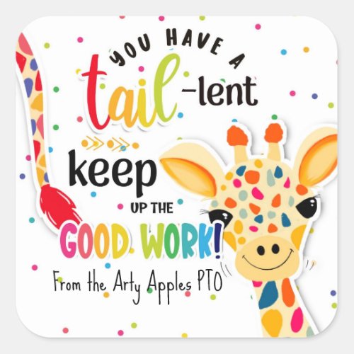 you have tail_lent keep up the good work magnet square sticker