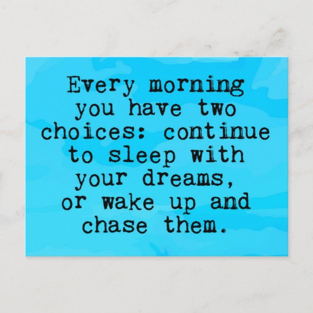 You Have Two Choices Quote Postcard (Front)