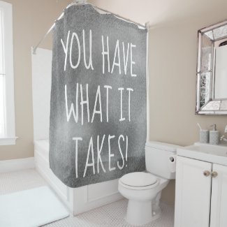 Cool Inspirational Quote Shower Curtain