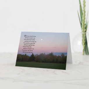 You hear my dreams...Friendship Thank You Card