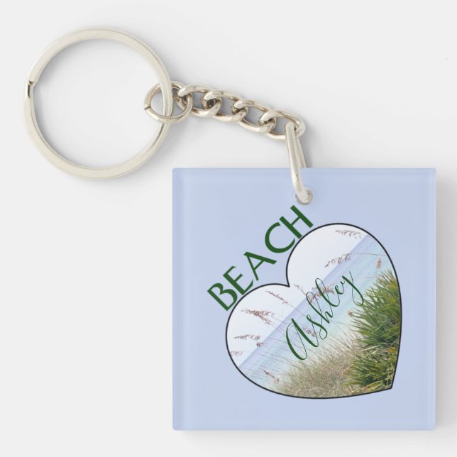 You Heart Destin Beach Keychain (Front)