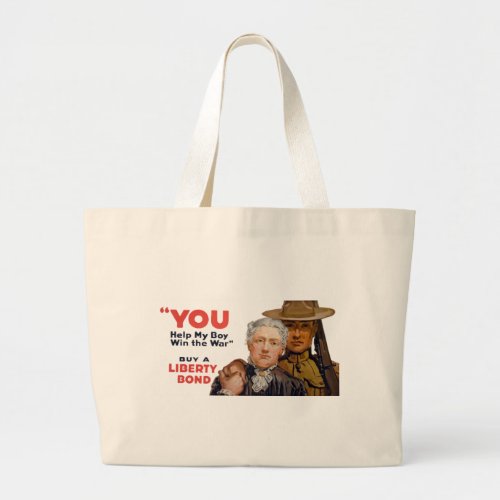 YOU help my boy win the war Large Tote Bag