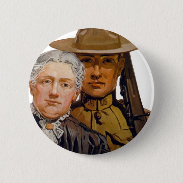 YOU help my boy win the war Pinback Button (Front)