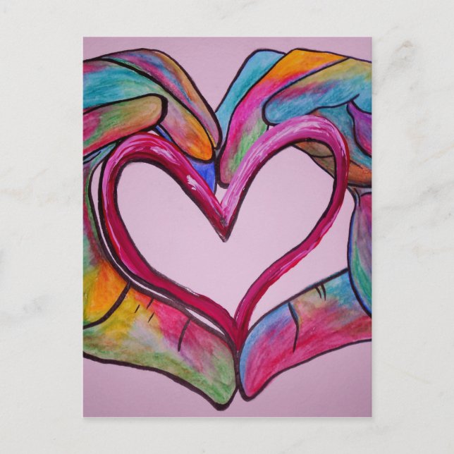 You Hold My Heart in Your Hands Postcard (Front)