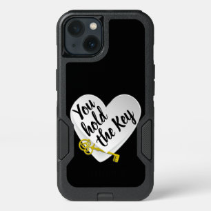 "You hold the Key" Hearts and Love Personalized iPhone 13 Case