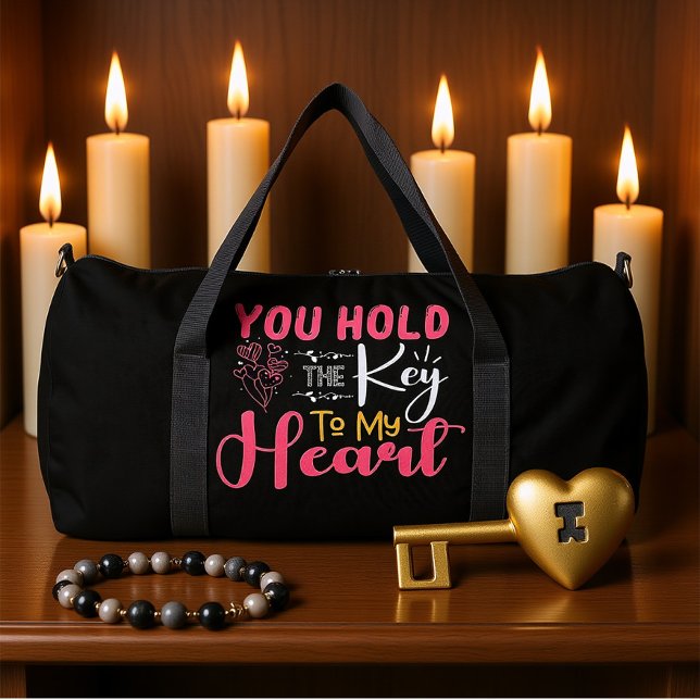 You Hold The Key To My Heart Duffle Bag (Creator Uploaded)