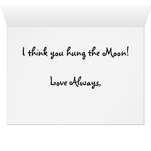 You Hung The Moon (Inside Horizontal (Bottom))
