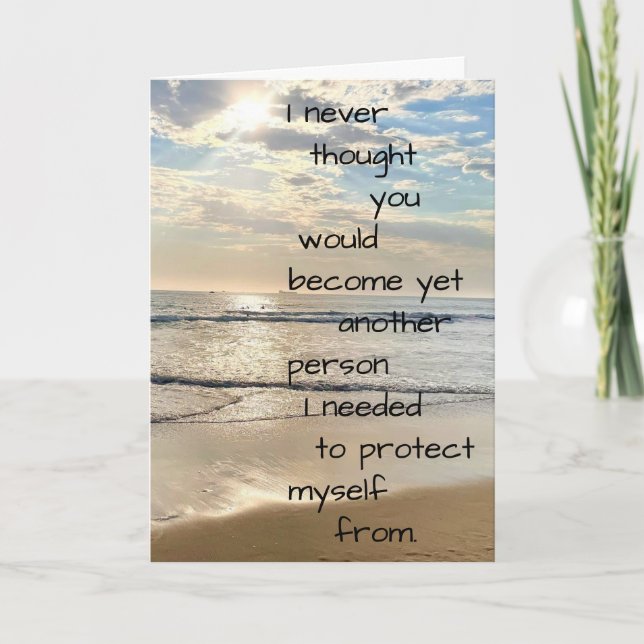 You Hurt Me  Holiday Card (Front)