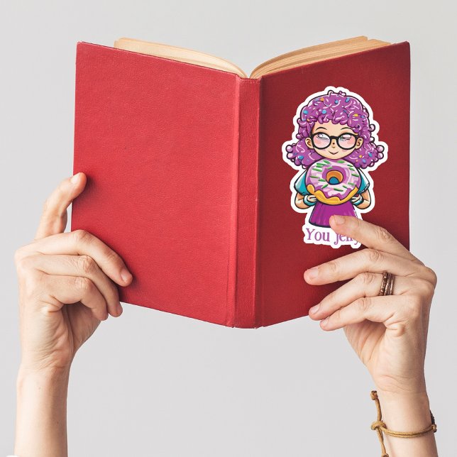 "You jelly?" Funny Donut Lovers Sticker (Creator Uploaded)