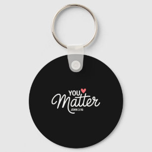 You John 3 16 Bible Verse Christian Faith Quote Keychain