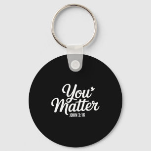You John 3 16 Bible Verse Christian Faith Quote Keychain