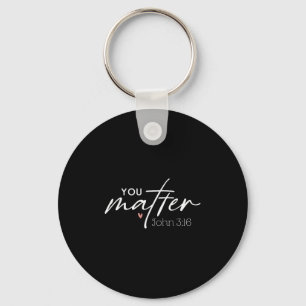 You John 3 16 Bible Verse Christian Faith Quote Keychain