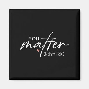 You John 3 16 Bible Verse Christian Faith Quote Magnet