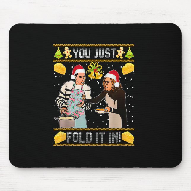 you just fold it in Christmas  Mouse Pad (Front)