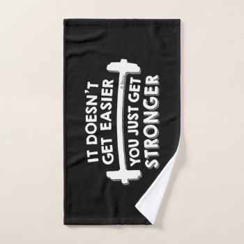 You Just Get Stronger Hand Towel by KnotPaperStitch at Zazzle