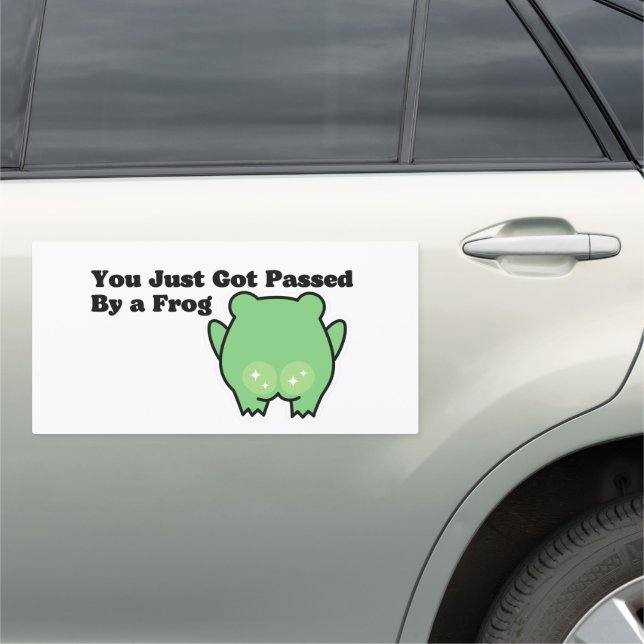 You just got passed by a frog car magnet (In Situ)