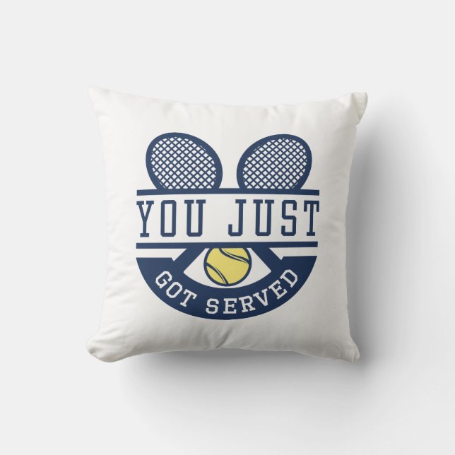 You Just Got Served Throw Pillow (Front)