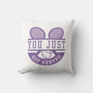 You Just Got Served Throw Pillow