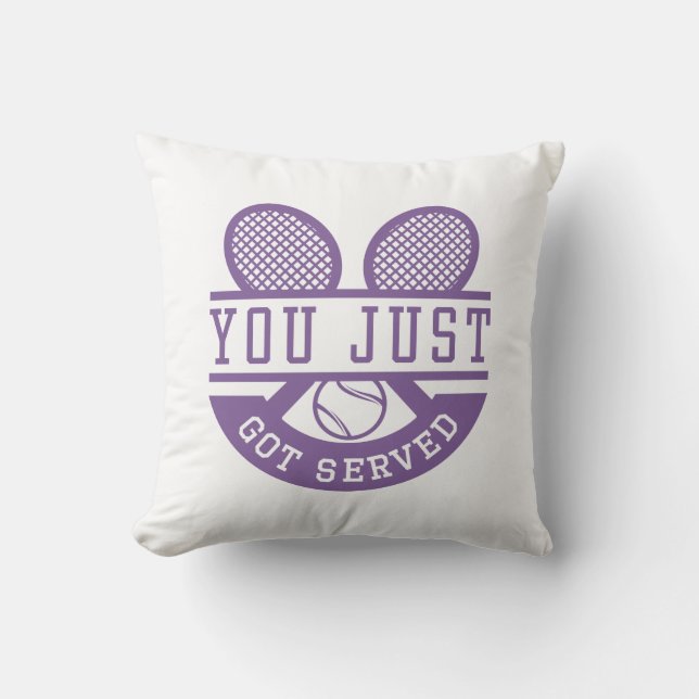 You Just Got Served Throw Pillow (Front)