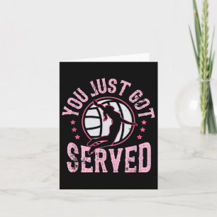 You Just Got Served Volleyball Beach Volleyball Card