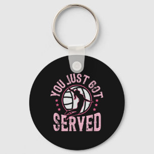 You Just Got Served Volleyball Beach Volleyball Keychain