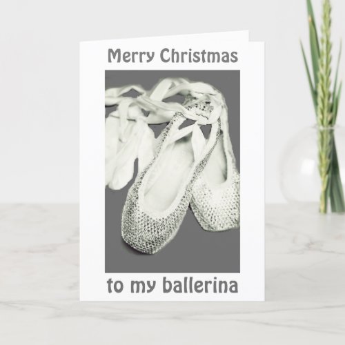 YOU KEEP ME ON MY TOES_BALLERINA CHRISMAS LOVE HOLIDAY CARD