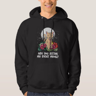 You Kitten Me Right Cat Humor Cat Themed Hoodie