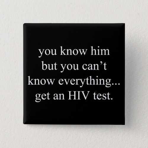 You Know AIDS Awareness Button