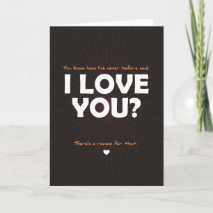 You know how I've Never Before Said I Love You? Holiday Card