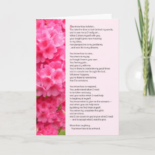 You Know How To Listen...Friendship Card