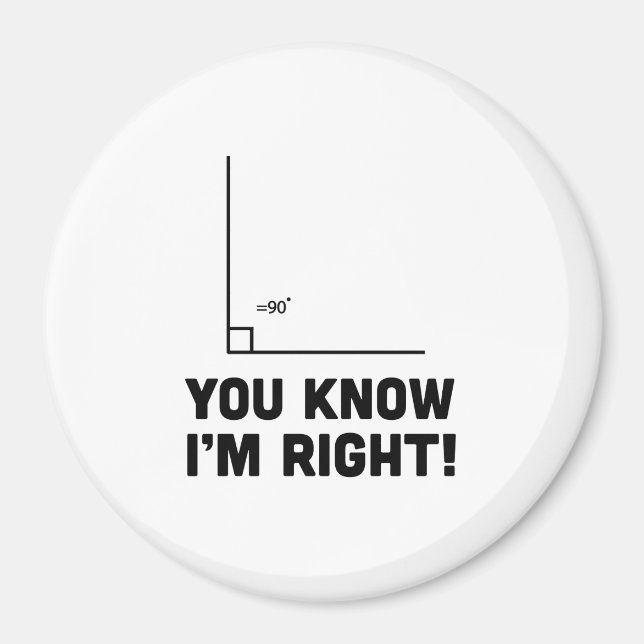 You Know I'm Right Magnet (Front)