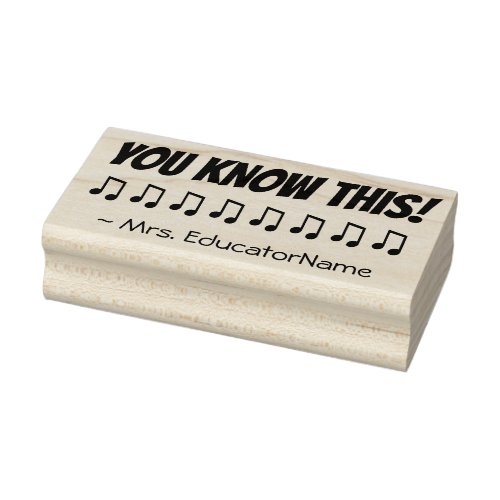 YOU KNOW THIS Educator Rubber Stamp