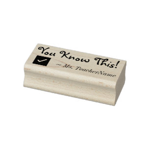 "You Know This!" Marking Rubber Stamp