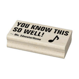 "YOU KNOW THIS SO WELL!" Feedback Rubber Stamp