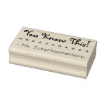 [ Thumbnail: "You Know This!" Teacher Rubber Stamp ]