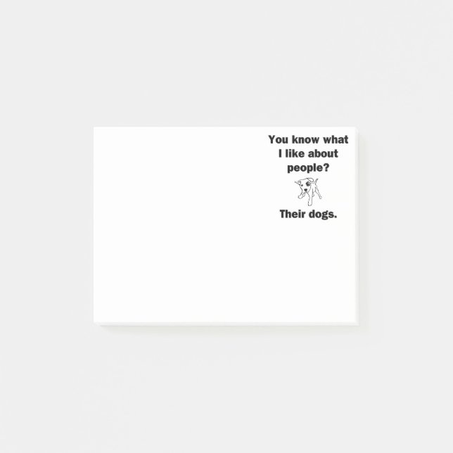 You Know What I Like About People? Post-it Notes (Front)