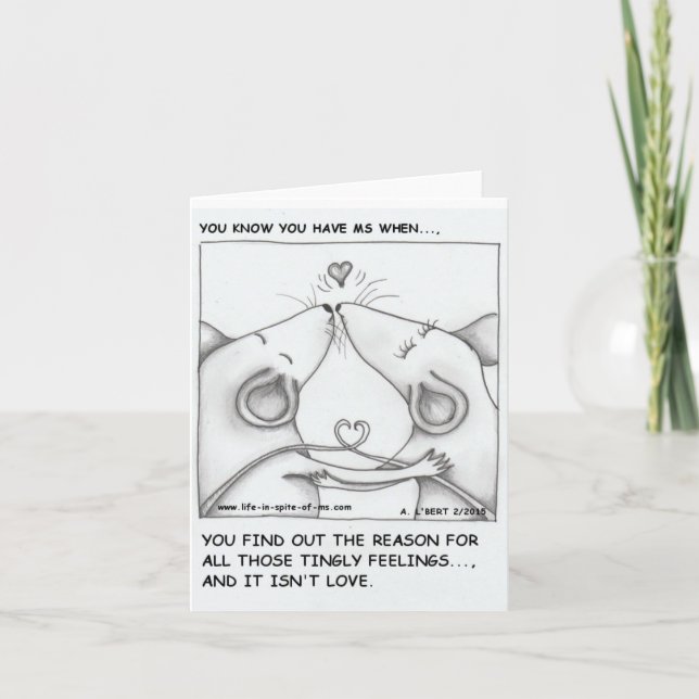 You Know You Have MS When... Blank Note Card (Front)